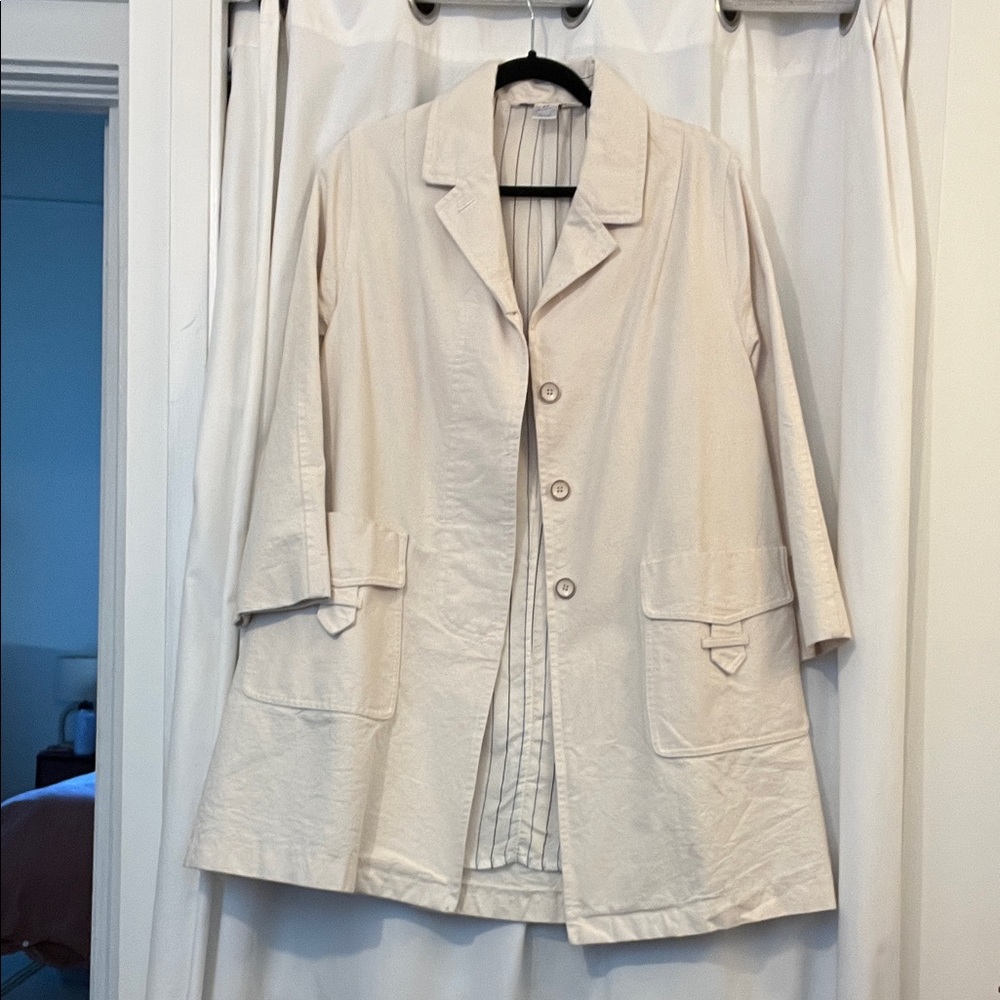 Caron Callahan - Elegant Cream Women's Coat